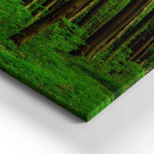 Image sur Toile 120x60cm Route Forestière Wallfluent Décoration Murale