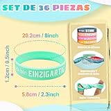 Gicctyble 36 Piezas Pulseras de Silicona Motivacionales para Niños y...