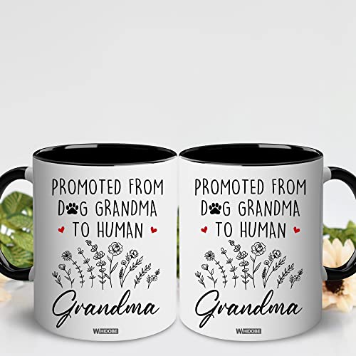 Whidobe Grandma Gift Mug, New Baby Reveal Gift For Grandma, Grandma To Be From Daughter, Baby Pregnancy Announcement Gift, Cute Mug For Women Woman, New Grandmother, Mothers Day Cup Future Grandma #TOP3