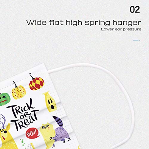 AxiBa Bandanas faciais descartáveis para crianças, bandanas faciais descartáveis de 3 camadas não te