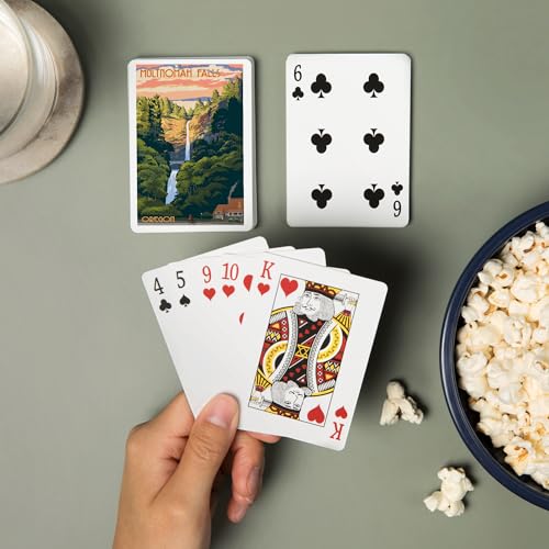 Baraja de Póker con 52 cartas Multnomah Falls Oregon miniatura 2