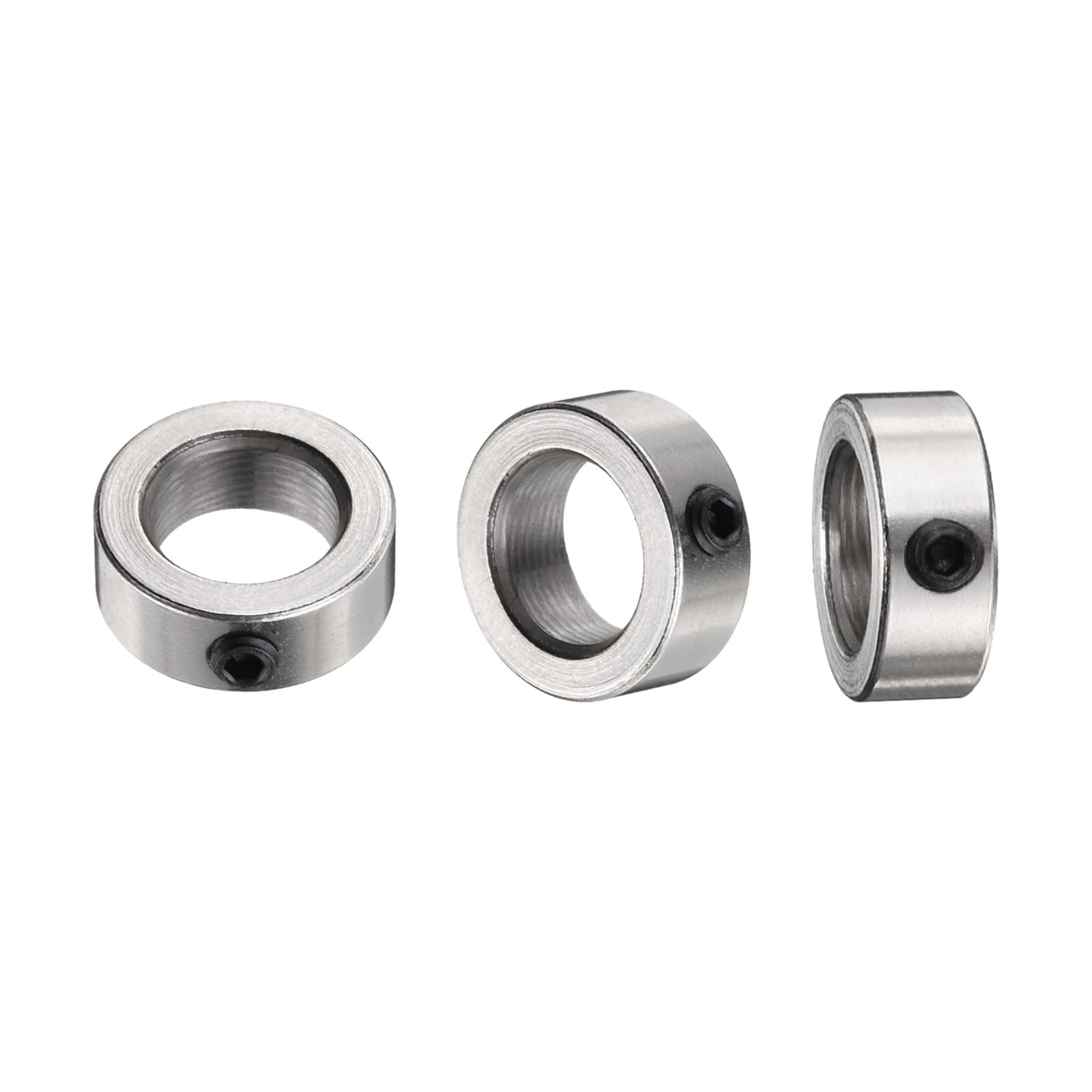 QUARKZMAN 6Pcs Collier de Blocage d'Arbre de 8 mm pour Vis Trapézoïdale T8, Colliers de Serrage à Vis Sans Fin en Acier Inoxydable