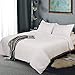 Vailge 3-Piece Duvet Cover Set Queen Size, 100% Washed Microfiber Bedding Sets,Ultra Soft and Breathable Comforter Cover with Zipper Closure & Corner Ties (Not Include Comforter) (Queen, White)