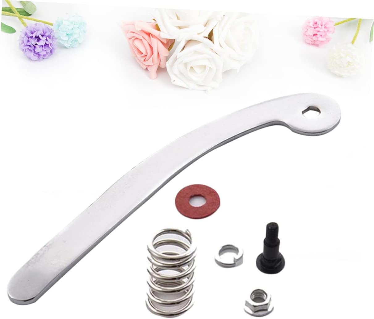 BESTonZON Replacement Tremolo Vibrato Bridge Tailpiece Compatible Electric Guitars Silver Whammy Bar Random Accessories Guitar Parts for Musicians