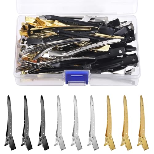 Épingles à cheveux pour styling Glarks 3 couleurs anti-glisse cheveux longs