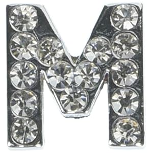 Mirage-Pet-Products-Sliding-Collar-Charms-Letter-A-34-Inch Letter M Dog Collar Charm