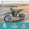 BLAZEGO 36V Electric Dirt Bike,350W Electric Motorcycle,Up to 15.5 MPH & 10 Miles Long-Range,3-Speed Modes Motorcycle for Kids Ages 6-12，Green #2