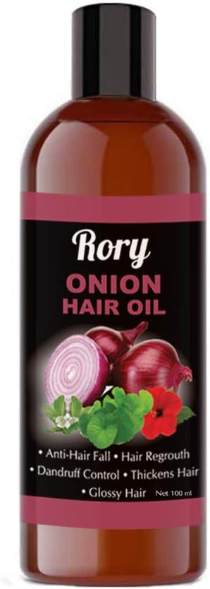Rory Onion Hair Oil With Essential Oils, Hair growth Oil For Complete Hair Treatment and More (100ml)