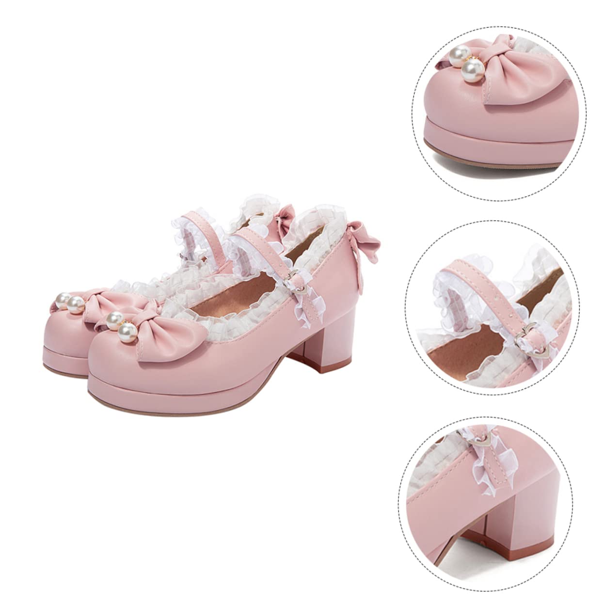Scarpe con Fiocco da Donna Scarpe da Donna Calzature con Alto High Heels i calcagnanti Calzature da Eleganti Femminili Gomma da Cancellare Black