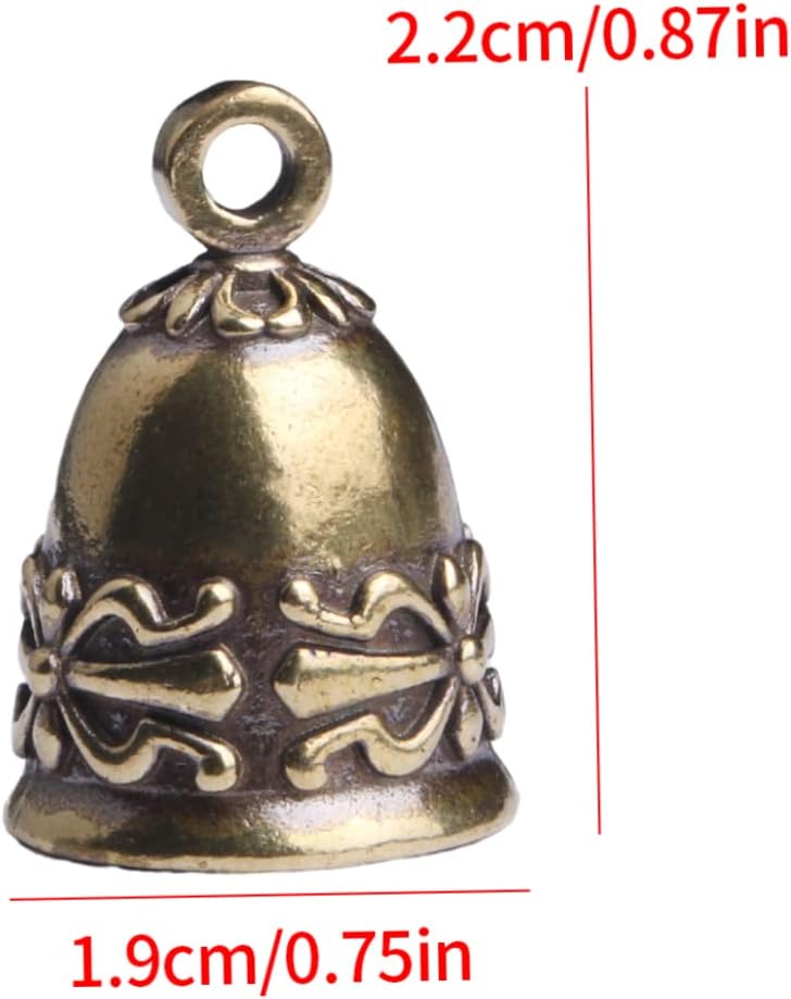 Brass Bells,Small Hanging Bells Crafts Ornament Pendants Accessories for Keychain Christmas 4PCS : Arts, Crafts & Sewing