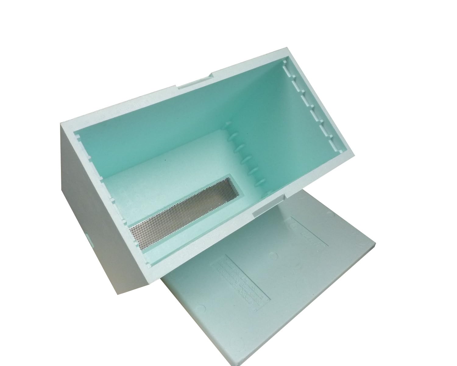 Arnia 6 Favi Dadant-Blatt in Polistirolo EPS – Cassettino con Fondo Antivarroa e Coperchio – Isolamento Termico Ottimale - Apicoltura