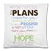 Bible Verse - Jeremiah 29:11 For I Know The Plans I Have For You Cushion Case - Decorative Square Throw Pillow Cover Cushion Case Pillowcase with Hidden Zipper Closure - 18x18 inches, One-sided Print