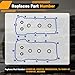VS50814R Valve Cover Gasket Set Compatible with Ford Edge/Explorer/F150/Mustang/Transit-150 250 350, Lincoln MKT/MKX/MKZ/MKS, Mobility MV-1 3.5L 3.7L V6 2011-2020