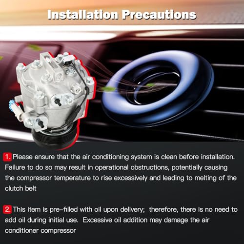 Image of Air Conditioning Compressor for Buick Encore for Chevrolet Sonic 1.4L 13-22