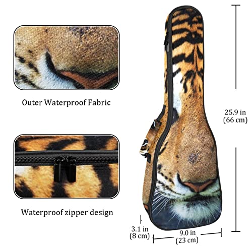 Housse pour ukulélé Tigre Animal 10 mm Rembourrage épais en éponge 53,3 cm Sac de transport pour ukulélé avec sangles… - Les Beatles, Paul McCartney, John Lennon, RIngo Starr, George Harrison Housse pour ukulélé Tigre Animal 10 mm Rembourrage épais en éponge 53,3 cm Sac de transport pour ukulélé avec sangles… – Image 5