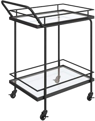 Wrought Iron 2nd Floor Service Trolley Home Restaurant Hotel Wine Water Cart Fru