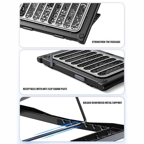Base ajustable para laptop con enfriador plegable miniatura 5