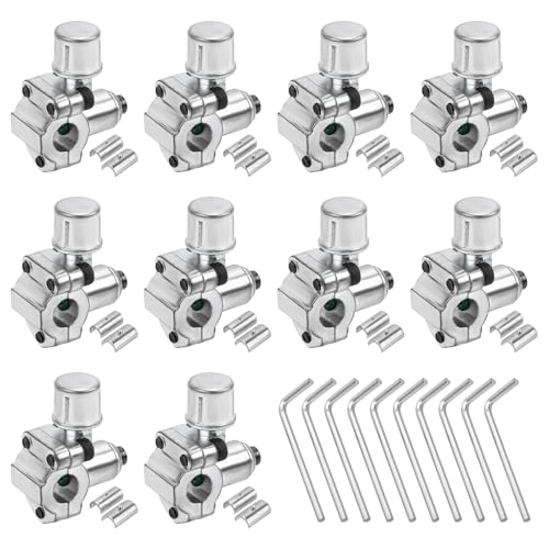 Gosknor 10pcs BPV-31 Bullet Piercing Valve & 10 Hex Key & 20 Adapter Refrigerator Line Tap Valve Compatible with 1/4 5/16 3/8 Outer Diameter Pipes Replace TJ90BPV31 AP4502525 BPV31D GPV14 MPV31
