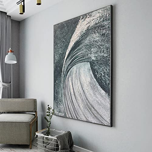 Peinture wabi-sabi paysage plage texture 3D art mural toile