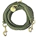 Leisegrün Paracord Hundeleine 2m | Handgefertigte Leine 3-Fach verstellbar | Handmade für kleine und mittelgroße Hunde (Olive, 2 m) | Farbe: Olive
