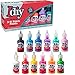 DIY by Maddie Rae Puffer Fabric Paints, Set of 12 Colors, Ultra Bright 3D Fabric Puffy Paint, Non-Toxic Water-Based and Permanent