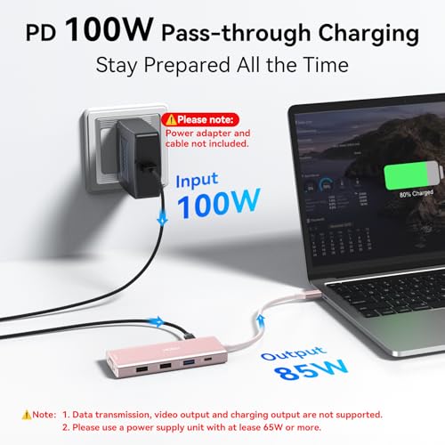 Image of USB C Docking Station Dual Monitor for HP,Laptop Docking Station 3 Monitors