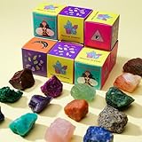 Runyangshi 1PCS Natural Crystal Raw Stone Blind Box with One Lucky Crystal Random Mystery Box Collectible Crystal Creative Series Have Citrine Celestite Malachite Amazonite etc Many Random Materials