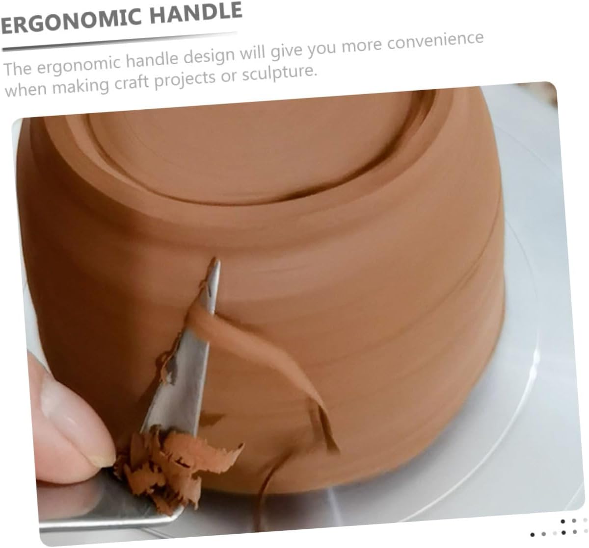 Beatifufu Tone Sculpture Tools Clay Sculpting Tool Set Pottery Carve Cutters Ergonomic Handles Metal