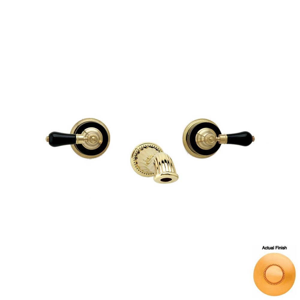 Phylrich WL274 024 - Regent Black Onyx Handle Wall Mounted Lavatory Faucet