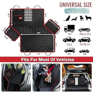 TantivyBo Dog Car Seat Cover, Durable Zipper Design Dog Car Hammock w/Mesh Window, Scratch-Proof & Waterproof - Pet Seat Cover for Cars Back Seat, Dog Seat Cover for Cars, SUVs & Trucks TantivyBo Dog Car Seat Cover, Durable Zipper Design Dog Car Hammock w/Mesh Window, Scratch-Proof & Waterproof – Pet Seat Cover for Cars Back Seat, Dog Seat Cover for Cars, SUVs & Trucks