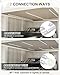 fmwkrj 4FT 4 Pack Super Bright LED Shop Lights, 60W 9600LM 6000K Workbench Tube Light, T8 Linkable Ceiling Light Fixture for Garage, Cabinet, Supermarket, Warehouse, Barn