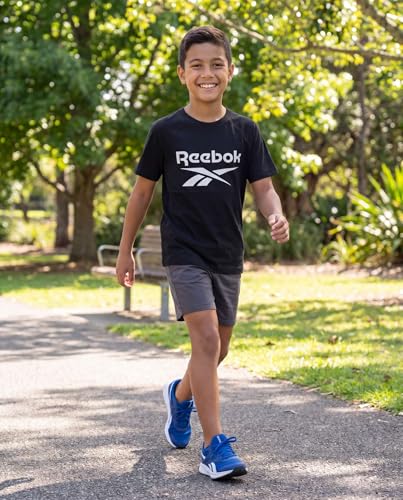 Image of Reebok 2 Pack: Boys Short Sleeve Raglan Cotton Crew Neck T Shirt Athletic Baseball Tee Tops Kids Teens Youth (6-18)