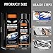 2pcs Car Headlights Restoration Kit, 2025 New Headlight Stain Remover Polishing Paste, Repair with Scratch Removal, Headlight Polish Cleaner for Cloudy Headlights Long-Lasting Clarity