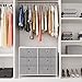 SONGMICS Dresser, Storage Unit with 6 Easy Pull Fabric Drawers, Dresser Drawer, Organizer Unit with Metal Frame, Wooden Tabletop, for Closet, Light Gray ULTS023W01