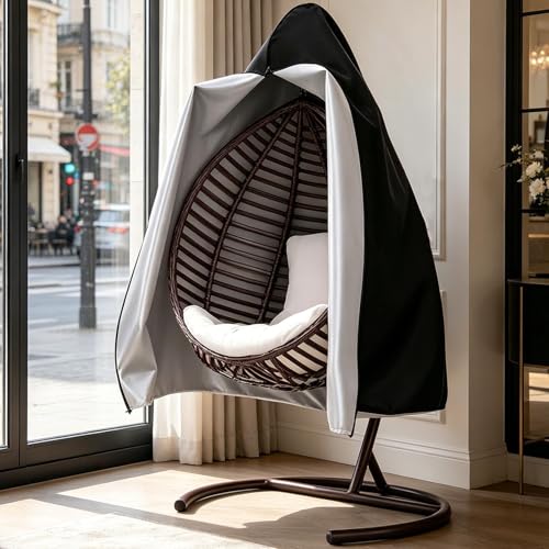 Housse de chaise œuf de patio résistante aux intempéries pour meubles de terrasse