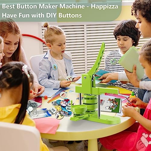 Happizza Máquina de Fazer Botões de Vários Tamanhos, Máquina de Fazer Pinos de 2,25
