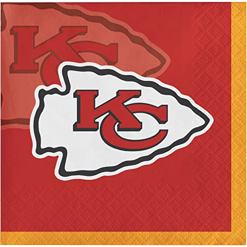 Trendware Kansas City Chiefs Beverage Napkins 48 ct Officially Licensed