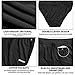 TENJOY Men's Running Shorts Gym Athletic Workout Shorts for Men 3 inch Sports Shorts with Zipper Pocket Black