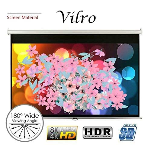 Vilro 120 Inches Wall Type Pull Down Projector Screen 8x6 Ft - Image 5