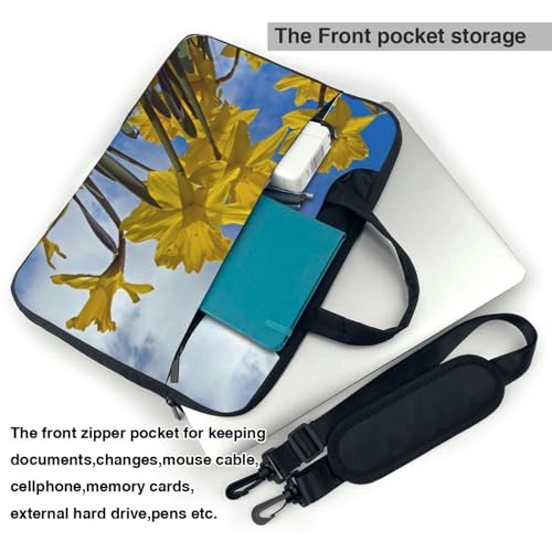 Sac ordinateur portable jonquille jaune anti choc pour trajet - 4