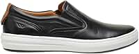 Sapatênis Masculino Couro Legítimo Premium Float Slip On Lecas Conforto Palmilha em Gel Solado Costurado Luxo