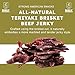 Bulk Beef Jerky - Brisket Jerky - Soft and Tender - All Natural - Beef Jerky Snack Packs - Perfect Beef Jerky Bulk Option for Protein-Packed Snacking - Brisket Meat - Teriyaki 2.25 Ounce (Pack of 1)