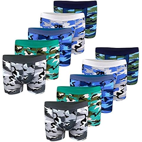 LOREZA Boys Cotton Boxer Shorts in Camouflage Cover
