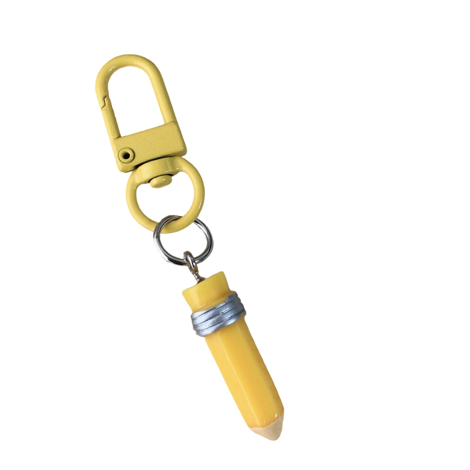 YPBEW Stylish Pencil Keychain Resin Backpack Charm for Teens School Themed Daily Use Pencil Keychain