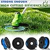 Replacement Spool for Greenworks Weed Eater String, 0.065-16ft Line for Greenworks Weed Wacker String, Auto-Feed Spool Single Line Cordless Trimmers (10 Spool+2 Cap)