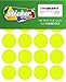 Produktbild 80 Klebepunkte, 40 mm, Markierungspunkte, Punkt, PVC, Vinyl, Folie, Neon, gelb, leuchtend, rund, selbstklebend