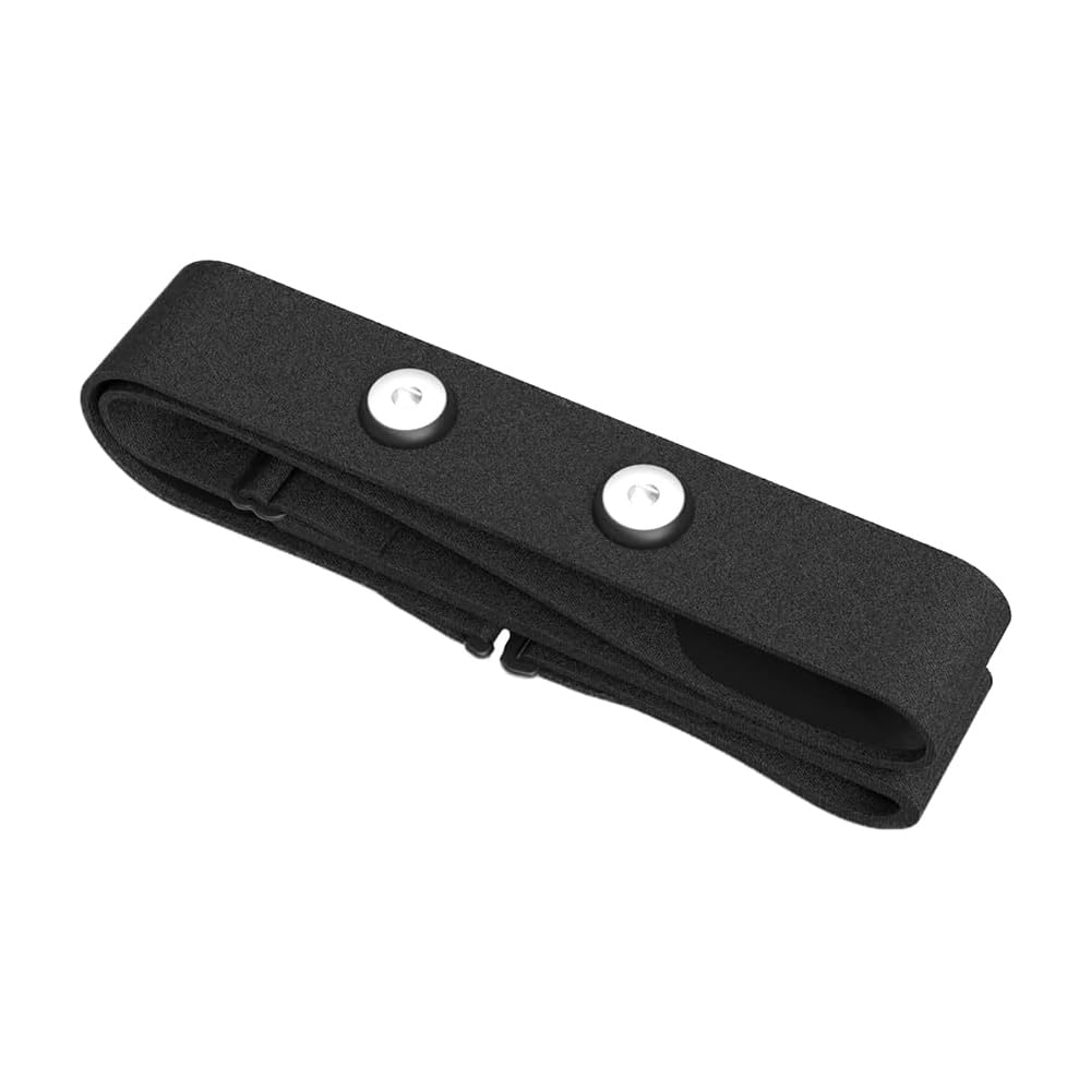 ANCLLO Correa para el Pecho con Monitor de frecuencia cardíaca de Repuesto Correa para el Pecho de Repuesto Suave y Ajustable Compatible con Polar H10 Polar H9 Polar H7 (Negro)