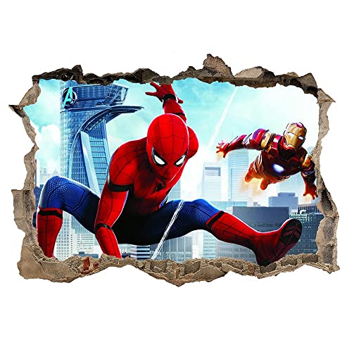 YKKJ Stickers Muraux Spiderman Affiche 1PCS Stickers Muraux Spiderman Affiche de Spiderman pour Chambre d'enfants Cover