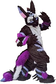 Japan Purple Dragon Cat Dog Digigrade Legs Catfooted Prop Fursuit Kigurumi Furry Fursona Costumes Furries Digitigrade Adult