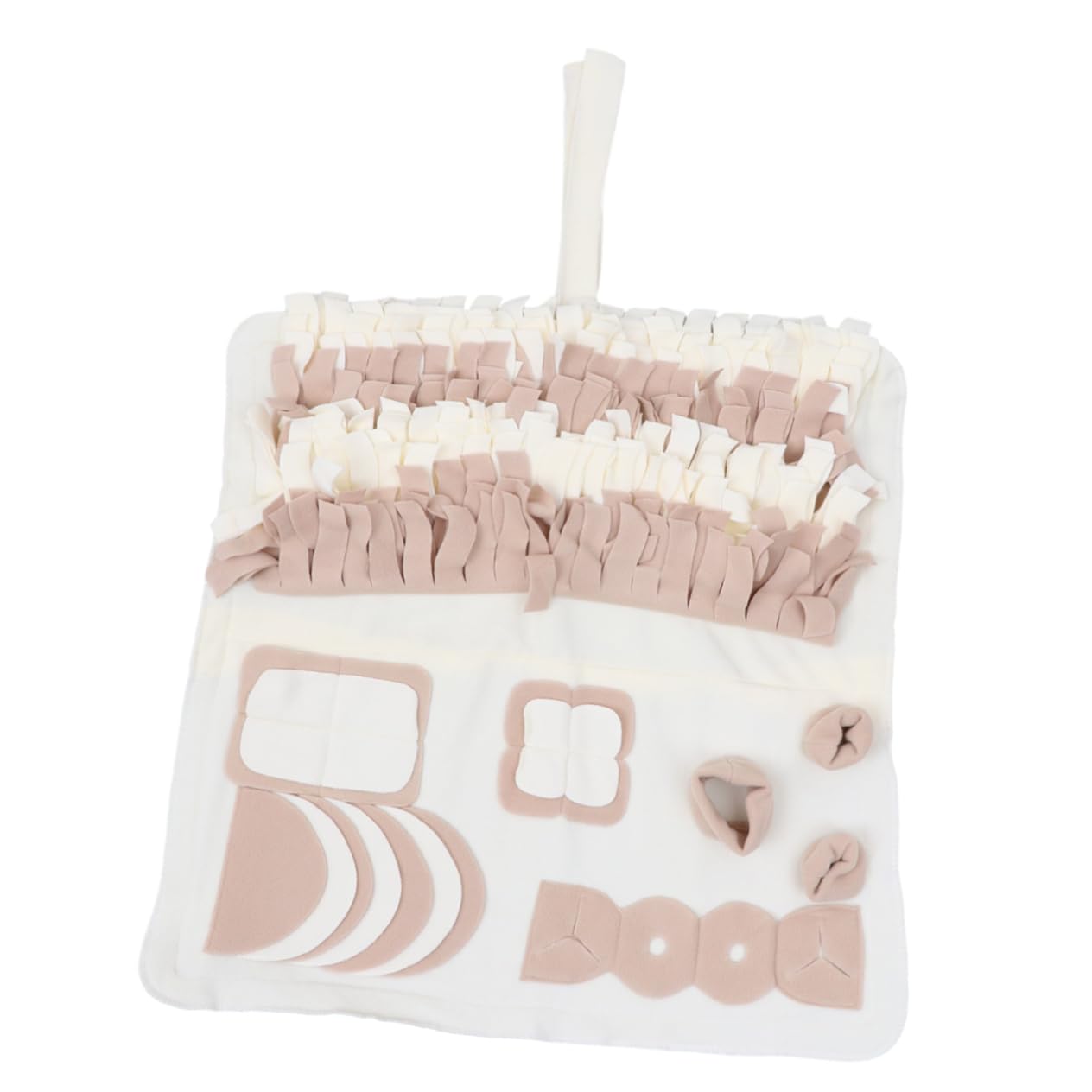 COLLBATH Tapis de Fouille Olfactif pour Chien en Peluche Beige, Activité